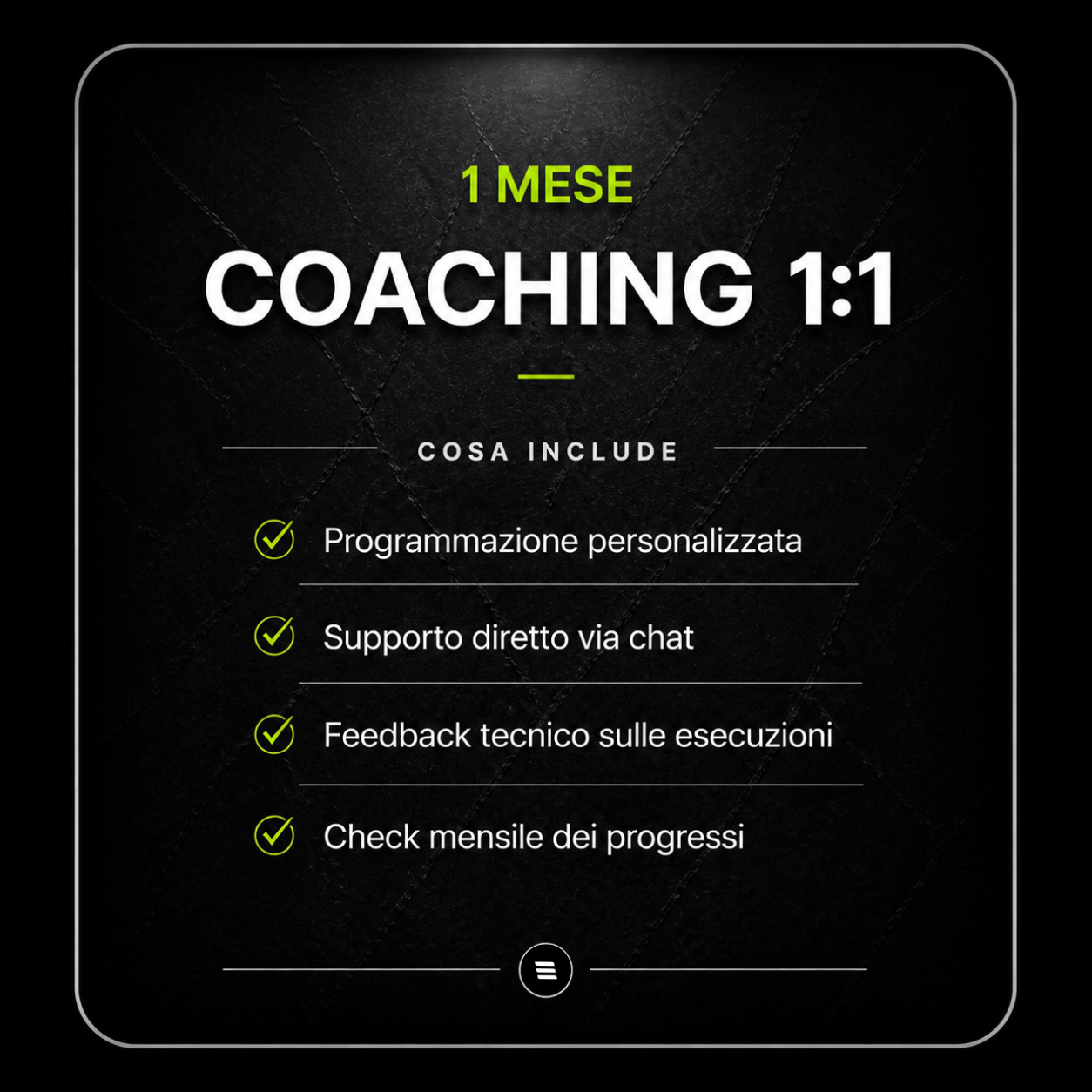 Coaching mensile
