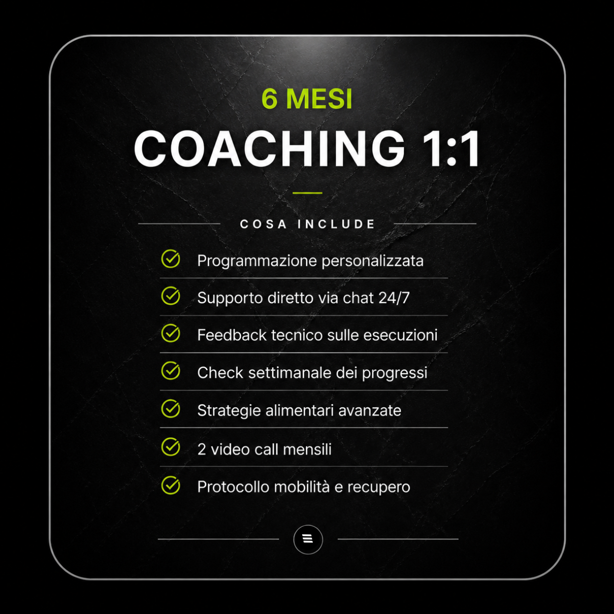 Coaching semestrale